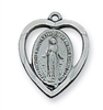 Pendant Pewter Antique Silver Mirac 18-in Chain