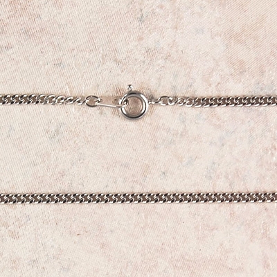 Chain 24-in Rhodium Plate Medium with clasp