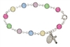 Bracelet Rosary Deluxe Multicrystal 7.5"