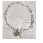 Bracelet Pewter 3mm Youth Pearl