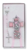 Boxed Cross & Rosary Pink Guardian