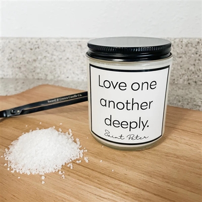 Sword & Crown Candle | Peter | Sea Salt + Amber