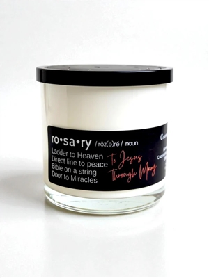 Contemplative Candle | Rosary | Plum + Amber