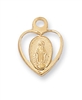 Pendant Gold over Sterling Silver Miraculous Medal 16" Chain