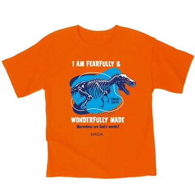 T-Shirt Youth Wonderfully Made Dinosaur