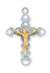 Pendant Two-Tone Gold over Sterling Silver Crucifix 18" Chain