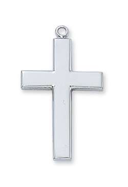 PENDANT Sterling Silver CROSS 24" CHAIN