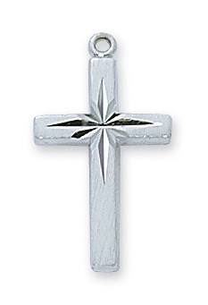 Sterling Silver ENGlish CROSS on 18" Chain