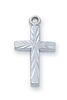 PENDANT Sterling Silver CROSS on 16" chain