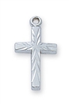 PENDANT Sterling Silver CROSS on 16" chain