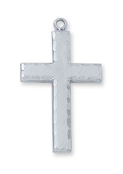 PENDANT Sterling Silver ENGlish CROSS on 24" CHAIN