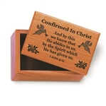 Confirmation Keepsake Box Wood Laser