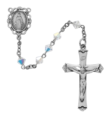 Rosary Clear Crystal Swarovski Beads