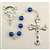 Rosary Blue Metallic Beads