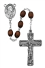 Rosary - Brown Wood Trinity