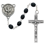 Rosary - Black Wood Holy Spirit