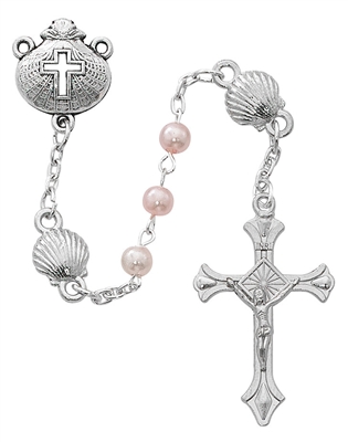 Pink Pearl Baby Rosary