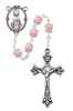 Rosary - Pink Capped