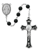 Rosary - Black Glass