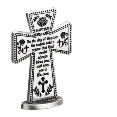 Baptism Cross Standing 3"