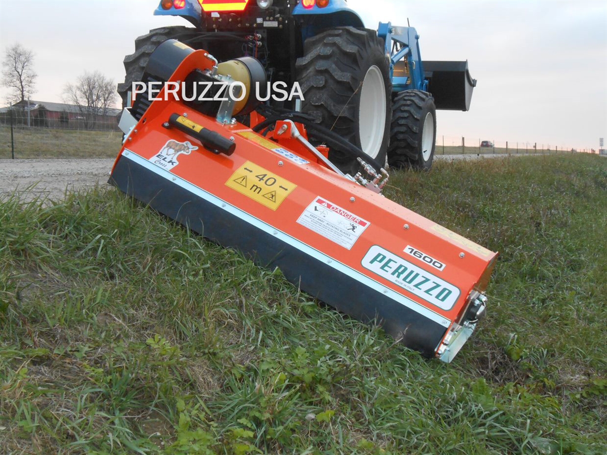 Peruzzo Elk Cross 1600 Ditch Bank Mower, Orange