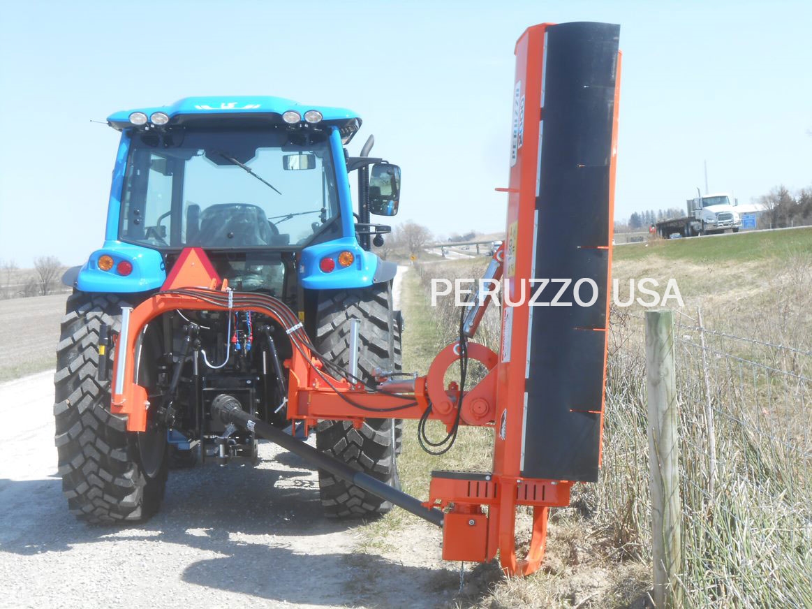 Peruzzo Bull Cross 2200E Orange Ditch Bank Mower