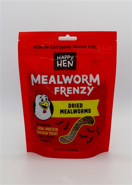 Happy Hen Treats Mealworm Frenzy Treats for Chickens, 3.5-oz