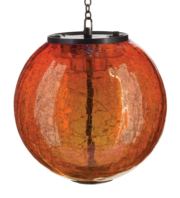 Solar Lantern Orange Globe