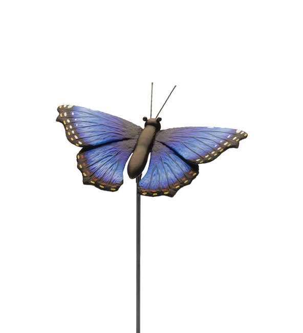 36" Blue Morpho Butterfly Stake