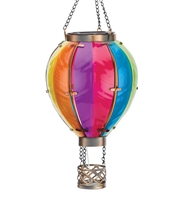 Hot Air Balloon Solar Lantern Small Rainbow