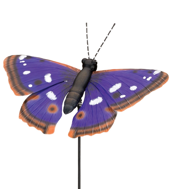 46" Purple Emperor Butterfly Stake