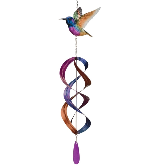 Regal Hanging Wind Spinner Purple Coronet