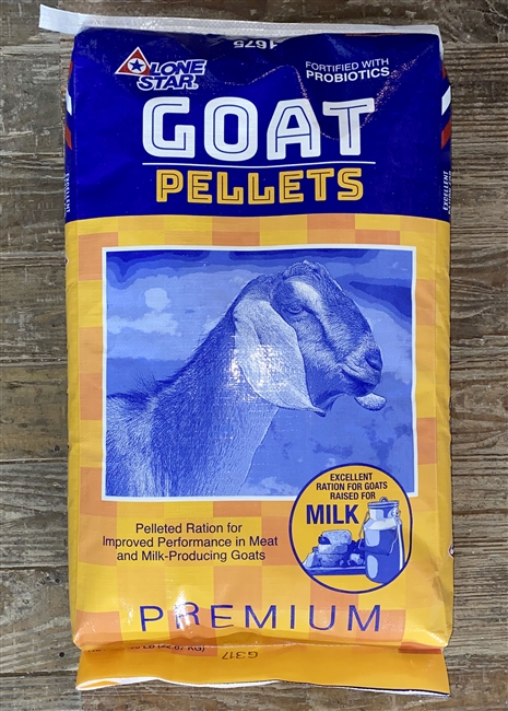 Lone Star Premium Goat Pellets Feed for Goats, 50-lb