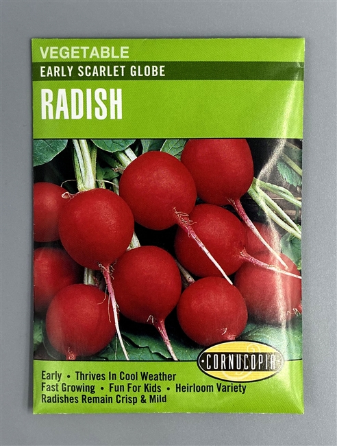 Cornucopia Early Scarlet Globe Radish Seeds