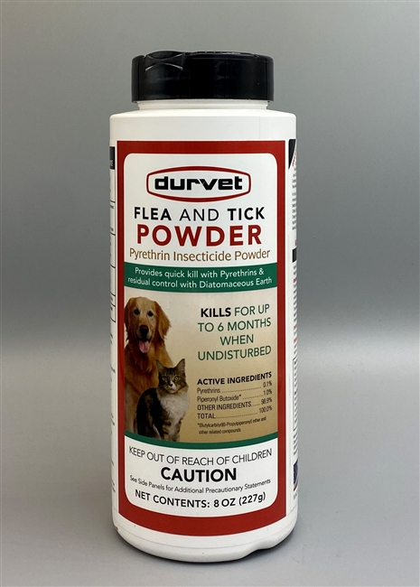 Durvet Flea and Tick Powder 8 oz