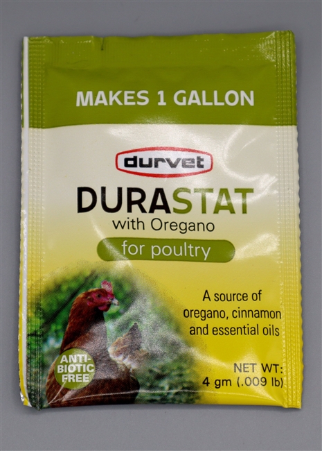 Durvet Durastat with Oregano Poultry Supplement, 4-grams