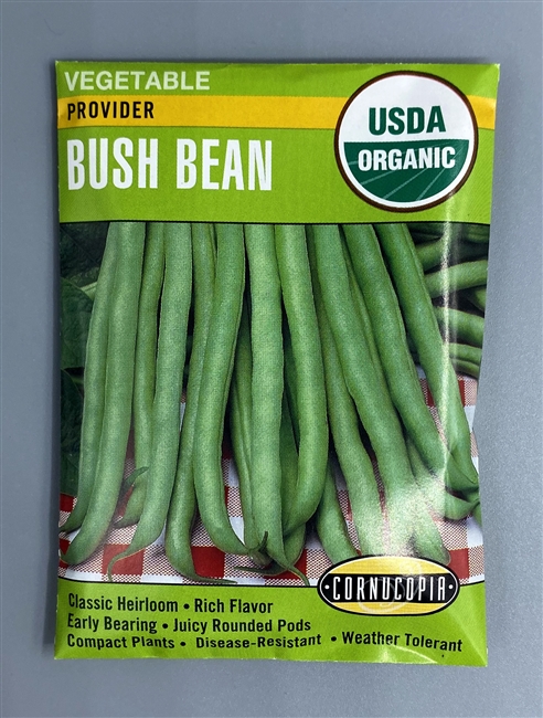 Cornucopia Organic Provider Bush Bean Seeds