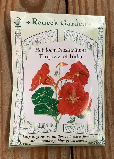 Renee's Garden Nasturtium Empress of India