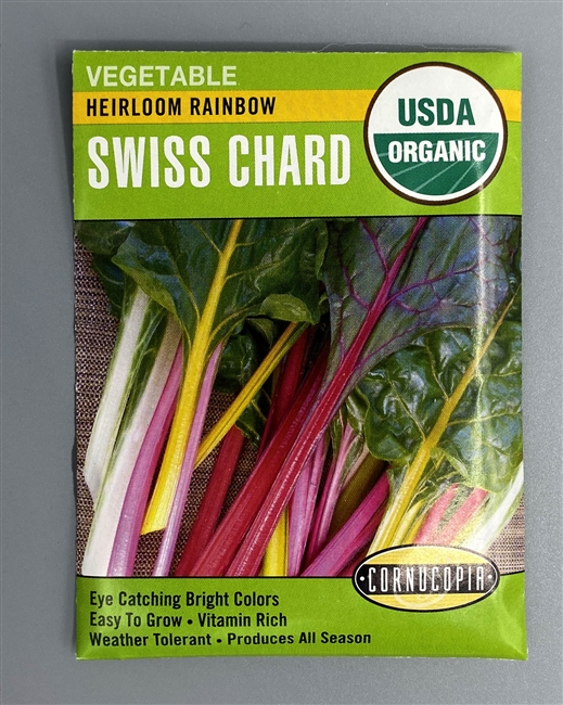 Cornucopia Organic Heirloom Rainbow Swiss Chard