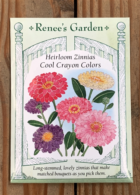Renee's Garden Zinnia Cool Crayon Colors
