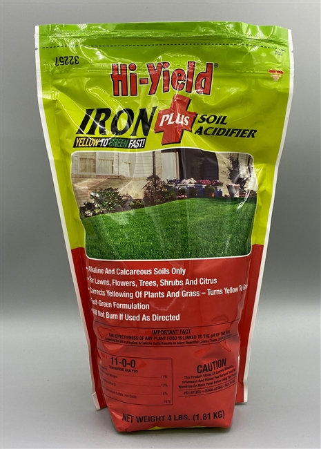 Hi-Yield Iron Plus Soil Acidifier 11-0-0 4lb