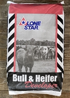 Lone Star Bull & Heifer Developer Medicated Cattle Feed, 50-lb