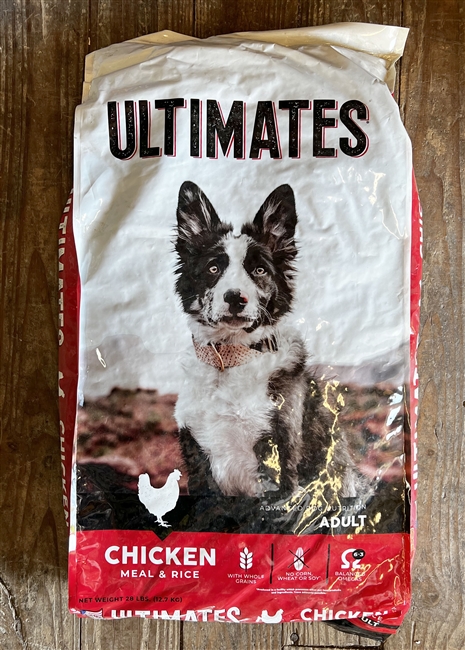 Ultimates Chicken and Rice 28lb Bag , 26/16