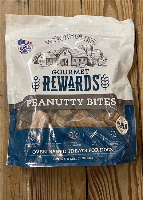 Wholesomes Dog Biscuit Peanut 3lb