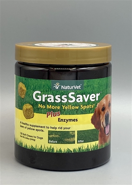 NaturVet Grass Saver Plus Enzymes Soft Chews 120 ct