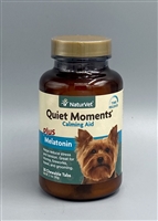 NaturVet Quiet Moments Calming Aid Plus Melatonin 30 ct