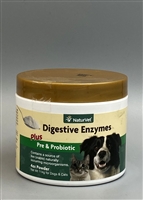 NaturVet Digestive Enzymes Plus Pre & Probiotic Powder 4 oz