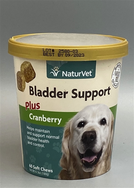 NaturVet Bladder Support Plus Cranberry Soft Chews 60 ct