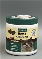 NaturVet Hemp Allergy Aid Plus Hemp Seed for Cats Soft Chews 60 ct