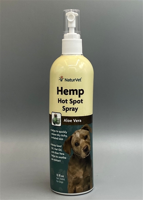 NaturVet Hemp Hot Spot Spray with Aloe Vera 12 fl oz